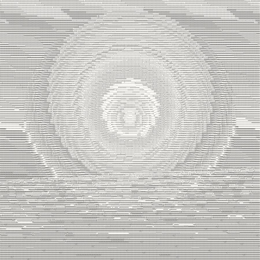 Screenshot des Generators ASCII Kunst